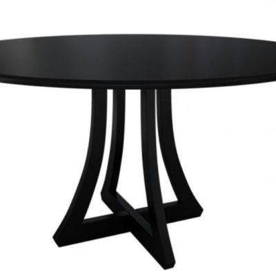 Okrúhly kuchynský stôl TULZA 2 - čierny