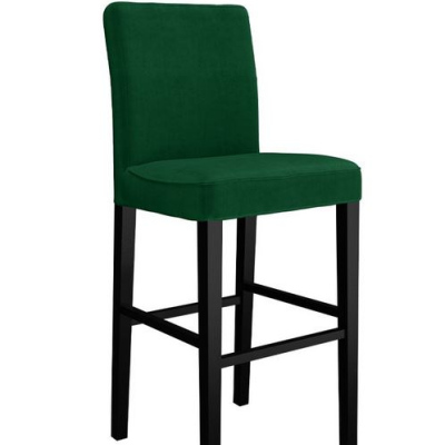 Barová stolička SAYDA - čierna / zelená