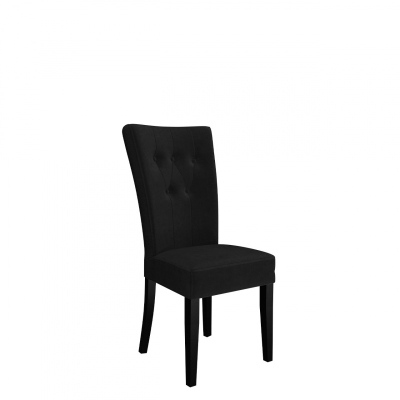Luxusná kuchynská stolička NOSSEN 4 - čierna / pozlátené klopadlo