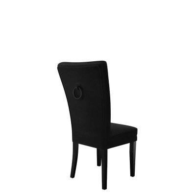 Luxusná kuchynská stolička NOSSEN 4 - čierna / čierne klopadlo