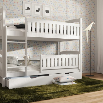 Detská posteľ so zásuvkami BIBI - 80x160, biela