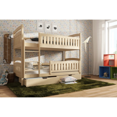 Detská posteľ so zásuvkami BIBI - 80x160, borovica