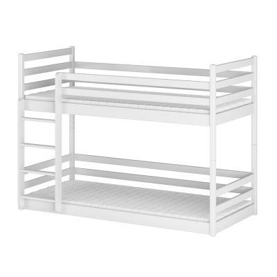 Detská poschodová posteľ MACY - 80x160, biela