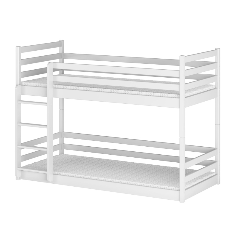 Detská poschodová posteľ MACY - 80x180, biela