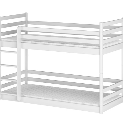 Detská poschodová posteľ MACY - 80x200, biela