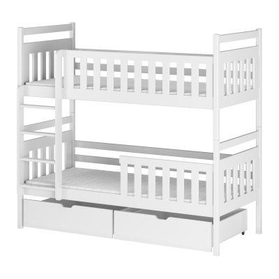 Detská posteľ so šuplíkmi LARA - 80x160, biela