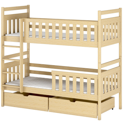 Detská posteľ so šuplíkmi LARA - 80x160, borovica