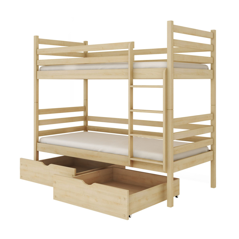 Detská posteľ so šuplíkmi GABRIELA - 80x160, borovica