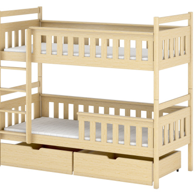 Detská posteľ so šuplíkmi ANDREA - 80x160, borovica