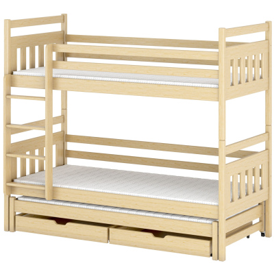 Detská posteľ s prístelkou SERENA - 80x160, borovica