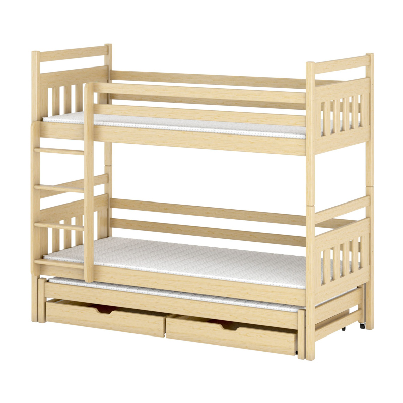 Detská posteľ s prístelkou SERENA - 80x160, borovica