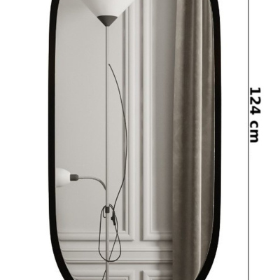 Závesné zrkadlo ATILA 59x124 cm - čierny mat