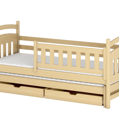 Detská posteľ pre 2 so zásuvkami GABINA - 80x160, borovica