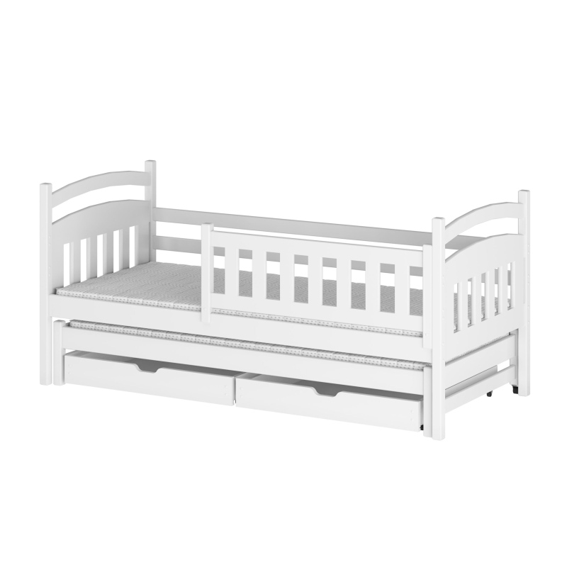 Detská posteľ so zásuvkami 80x180 GABINA - biela