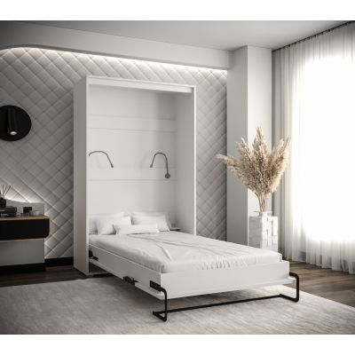 Praktická výklopná posteľ HAZEL 120 - biela / dub artisan