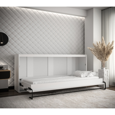 Horizontálna výklopná posteľ HAZEL 90 - biela / old style
