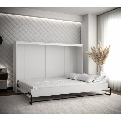 Horizontálna výklopná posteľ HAZEL 140 - biela / dub artisan