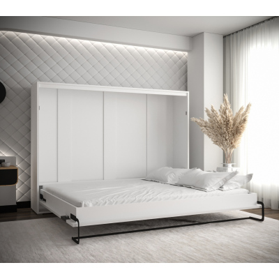 Horizontálna výklopná posteľ HAZEL 160 - biela / dub artisan