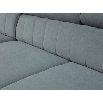 Rohová sedačka na každodenné spanie KINU - šedá, ľavý roh