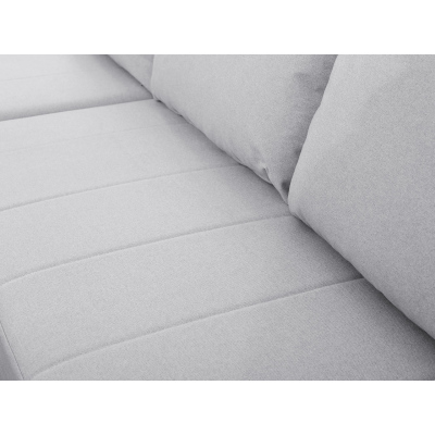 Rohová sedačka na každodenné spanie MOMOKA - svetlá šedá