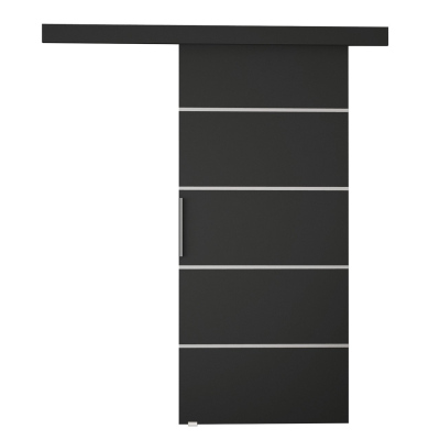 Posuvné dvere MANAMI 3 - 80 cm, čierne