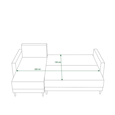 Rohová sedacia súprava BERENIKA - vzor 2 / hnedá