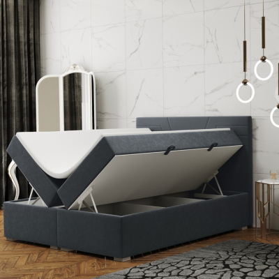 Pohodlná posteľ ILIANA - 120x200, šedá