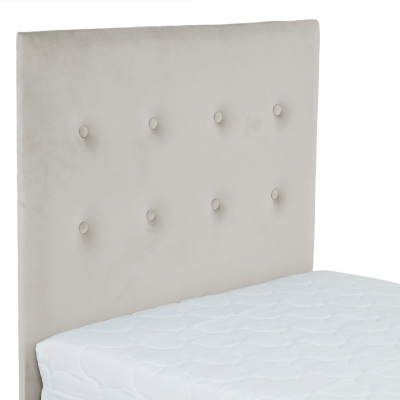 Čalúnená manželská posteľ 180x200 NECHLIN 2 - čierna eko koža + panely 60x30 cm ZDARMA