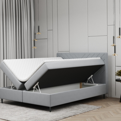 Hotelová posteľ LUCIE - 120x200, šedá