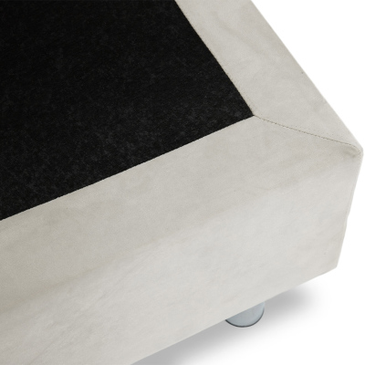 Čalúnená jednolôžková posteľ 80x200 NECHLIN 2 - čierna eko koža + panely 30x30 cm ZDARMA