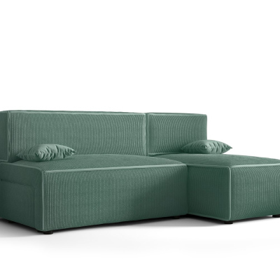 Pohodlná sedačka s úložným priestorom RADANA - svetlo zelená