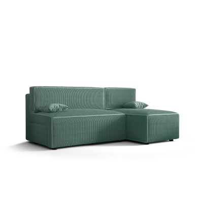 Pohodlná sedačka s úložným priestorom RADANA - svetlo zelená
