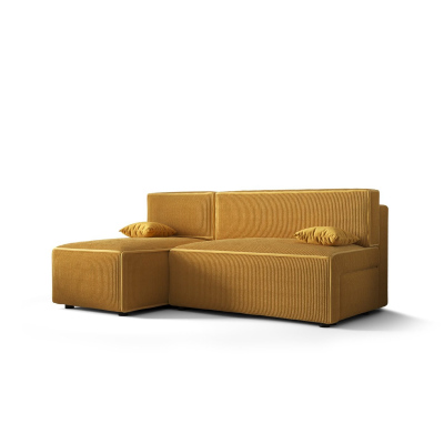 Pohodlná sedačka s úložným priestorom RADANA - žltá