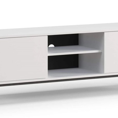 Dvojdvierkový TV stolík NIXI - biely