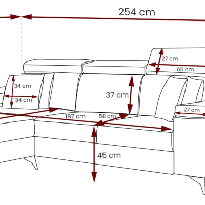 Rozkladacia sedacia súprava s úložným priestorom RAIWIN MINI - country šedá