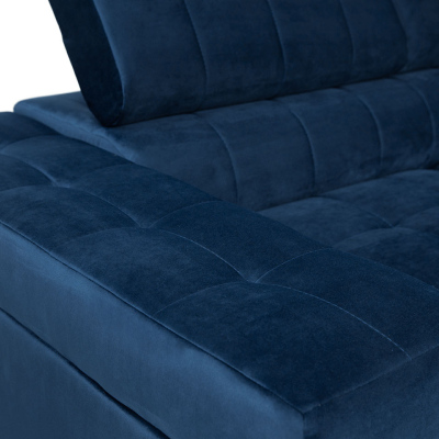 Rohová sedačka na každodenné spanie COLUMBUS - šedá, ľavý roh