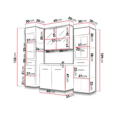 Kúpeľňová zostava YUKO 2 - modrín bodega + sifón a batéria Economico ZDARMA