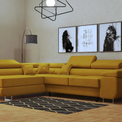 Dizajnová sedacia súprava WILFRED - medová 2