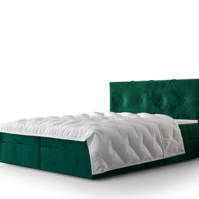 Hotelová posteľ LILIEN - 140x200, zelená