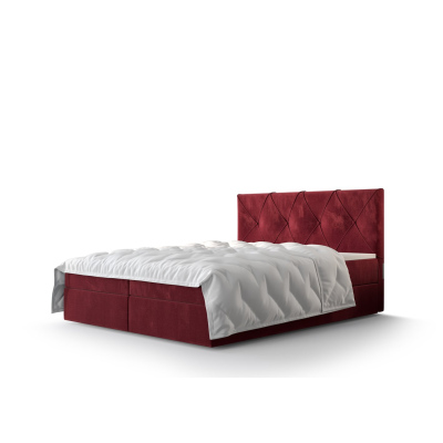 Hotelová posteľ LILIEN - 140x200, červená