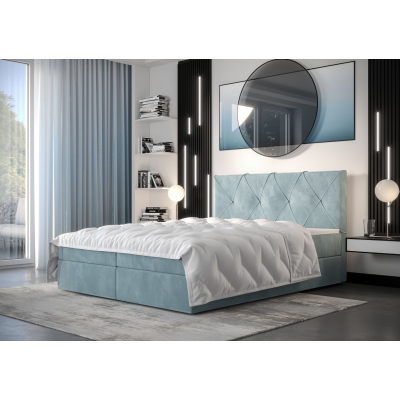 Hotelová posteľ LILIEN - 140x200, svetlo modrá