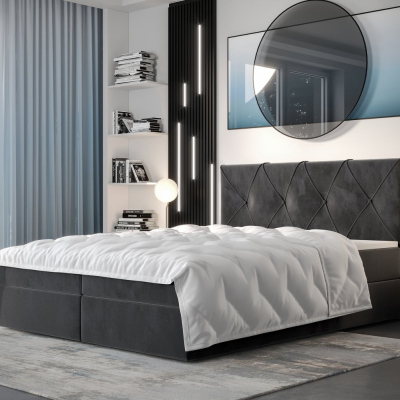 Hotelová posteľ LILIEN - 160x200, šedá