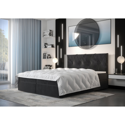 Hotelová posteľ LILIEN - 160x200, tmavě šedá