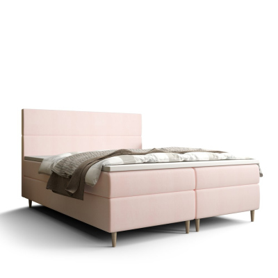 Kontinentálna manželská posteľ ANGELES - 140x200, ružová