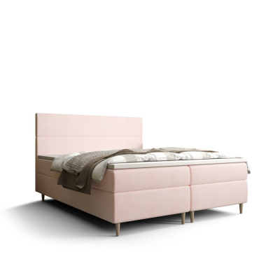 Kontinentálna manželská posteľ ANGELES - 180x200, ružová