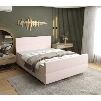 Kontinentálna manželská posteľ ANGELES PLUS - 160x200, ružová