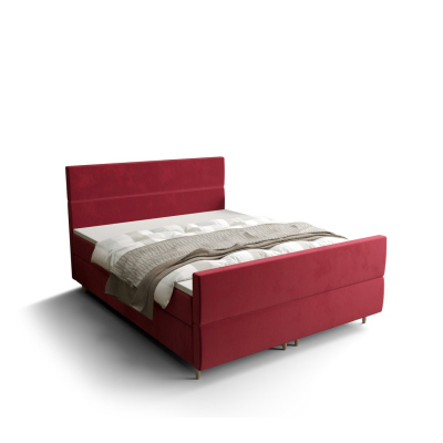 Kontinentálna manželská posteľ ANGELES PLUS - 180x200, červená