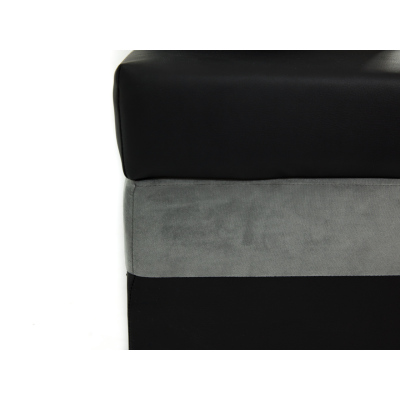 Rohová rozkladacia sedačka ZELMA - šedá, ľavý roh