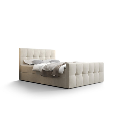 Elegantná manželská posteľ ELIONE - 160x200, béžová