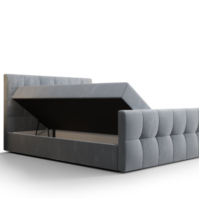 Elegantná manželská posteľ ELIONE - 160x200, šedá